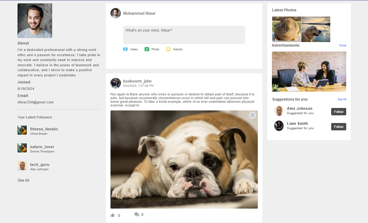Phibook Social Media